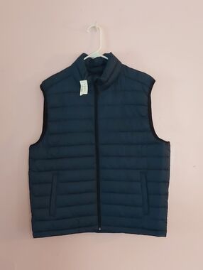 Aeropostale Navy Quilted Puffer Vest